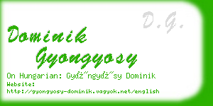 dominik gyongyosy business card